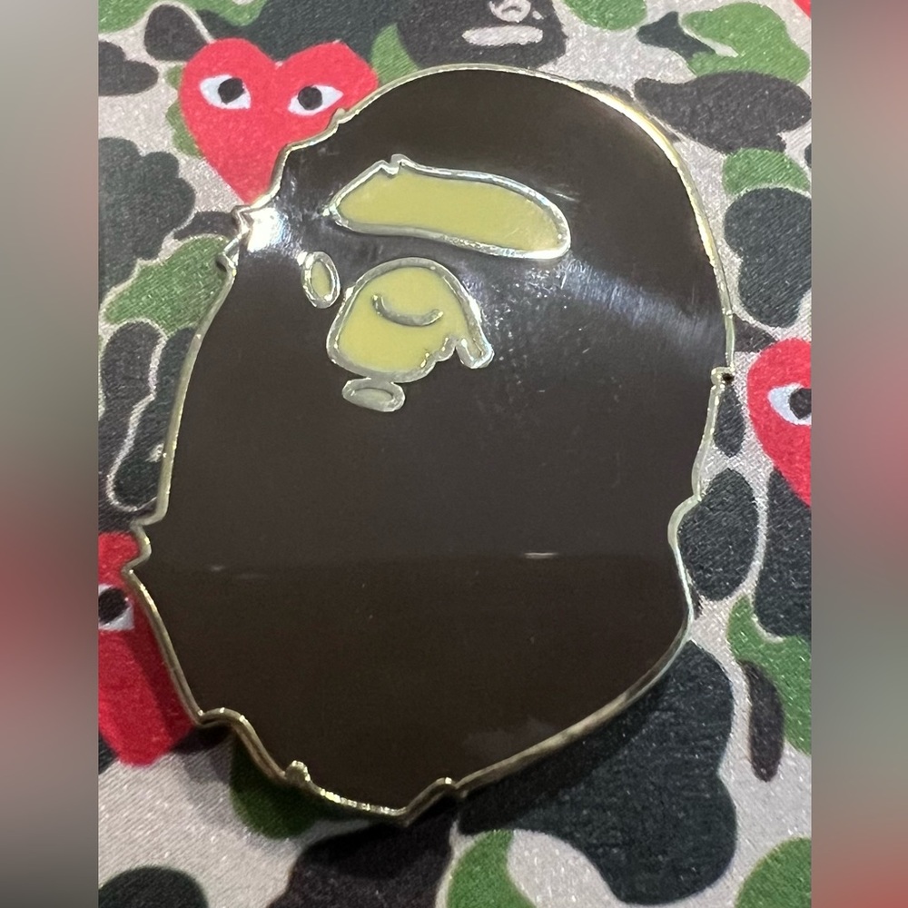 Bape Gold Plated Pin